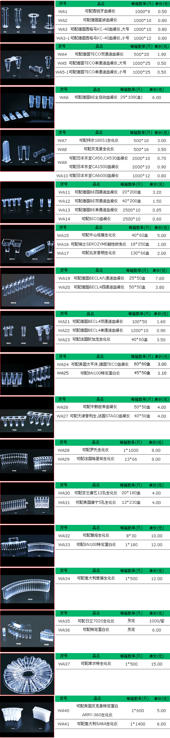比色杯、系列樣品杯系列 1                                                        美國AXYGEN                                                        WA1~41