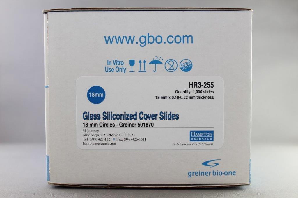 Siliconized Glass Coverslips (Greiner)