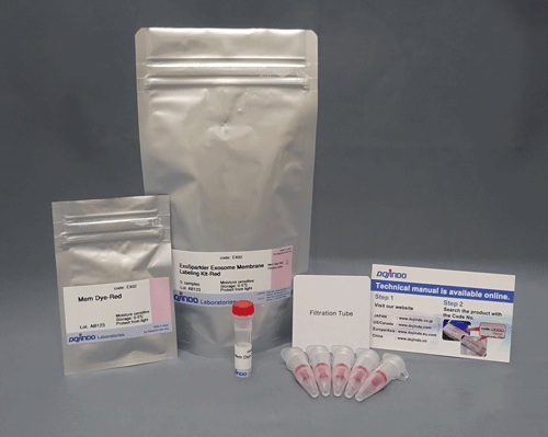 エクソソーム 膜蛍光染色キット Red ExoSparkler Exosome Membrane Labeling Kit-Red　